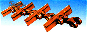Library roof, clinker type buried scraper conveyor